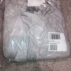 Barefoot Dreams Cozychic Lite Drape Front Calypso Wrap HE Pewter/pearl Size 1x